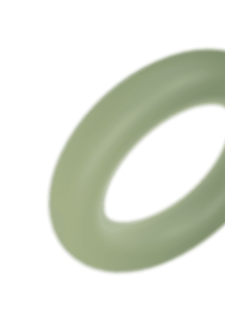 Green donut illustration