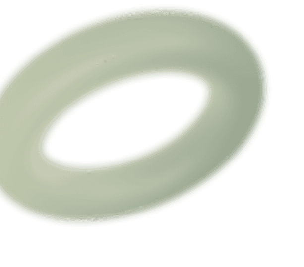 Green donut illustration