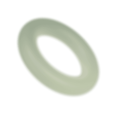 Green donut illustration