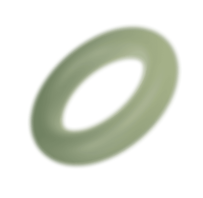 Green donut illustration